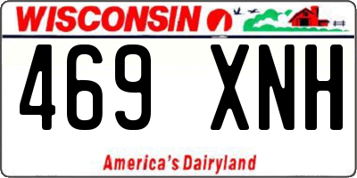 WI license plate 469XNH