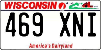 WI license plate 469XNI