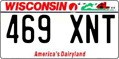 WI license plate 469XNT