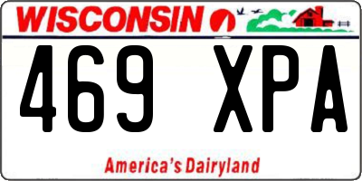 WI license plate 469XPA