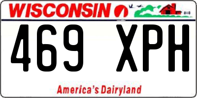 WI license plate 469XPH