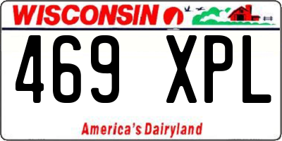 WI license plate 469XPL