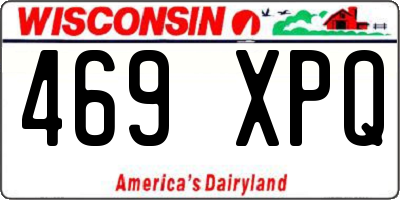 WI license plate 469XPQ