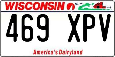 WI license plate 469XPV