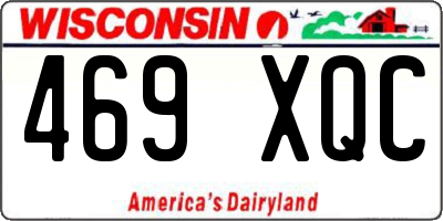 WI license plate 469XQC