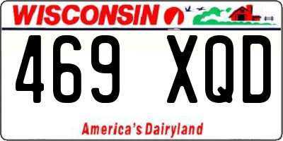 WI license plate 469XQD
