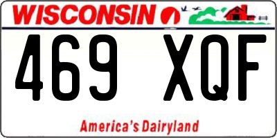 WI license plate 469XQF