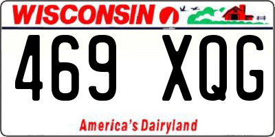 WI license plate 469XQG