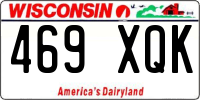 WI license plate 469XQK