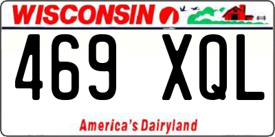 WI license plate 469XQL