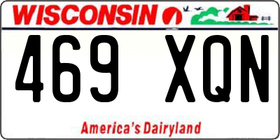 WI license plate 469XQN