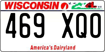 WI license plate 469XQO