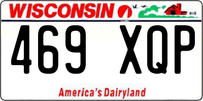WI license plate 469XQP
