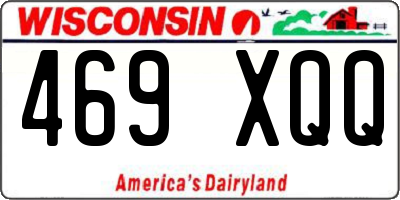 WI license plate 469XQQ