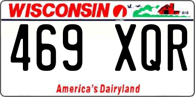 WI license plate 469XQR