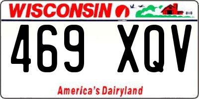 WI license plate 469XQV