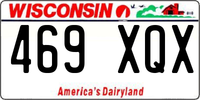 WI license plate 469XQX