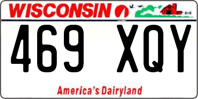 WI license plate 469XQY