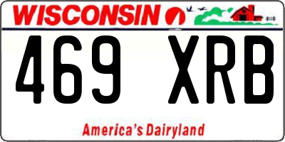 WI license plate 469XRB