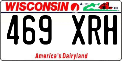 WI license plate 469XRH
