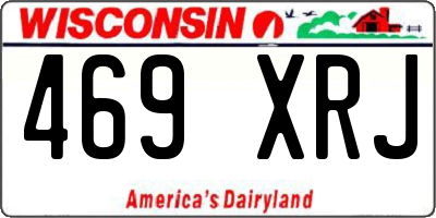 WI license plate 469XRJ