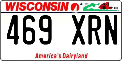 WI license plate 469XRN