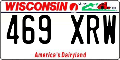 WI license plate 469XRW
