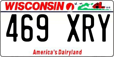 WI license plate 469XRY