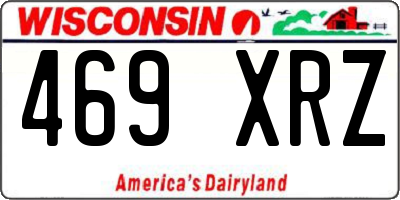 WI license plate 469XRZ