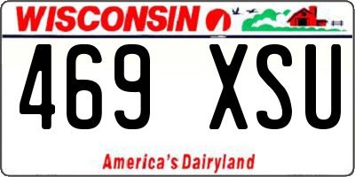 WI license plate 469XSU