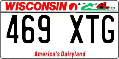 WI license plate 469XTG