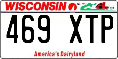 WI license plate 469XTP