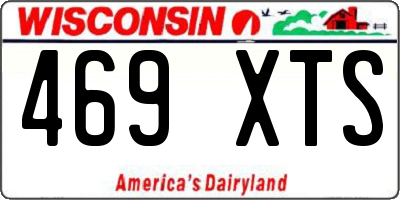 WI license plate 469XTS