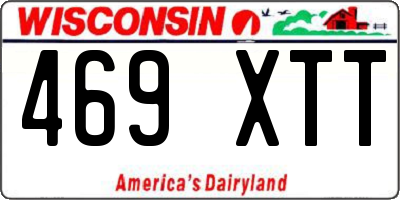 WI license plate 469XTT