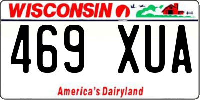 WI license plate 469XUA
