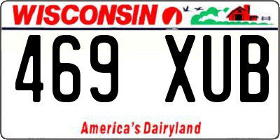 WI license plate 469XUB
