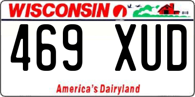 WI license plate 469XUD