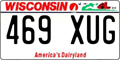 WI license plate 469XUG