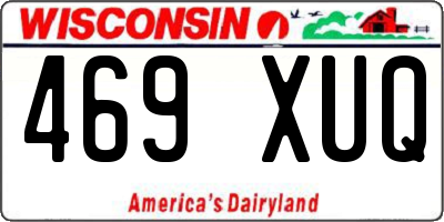 WI license plate 469XUQ