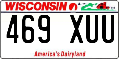WI license plate 469XUU