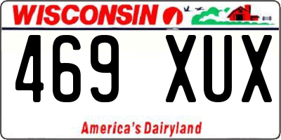 WI license plate 469XUX