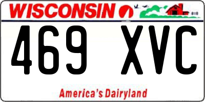 WI license plate 469XVC