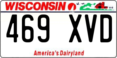 WI license plate 469XVD