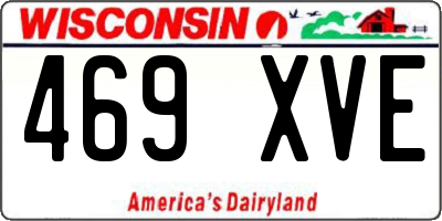 WI license plate 469XVE