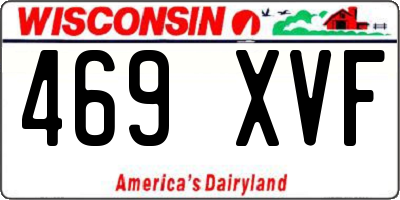 WI license plate 469XVF