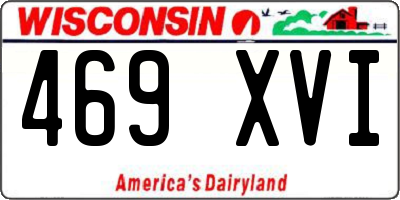 WI license plate 469XVI