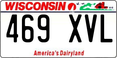 WI license plate 469XVL