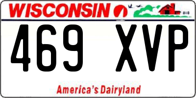 WI license plate 469XVP