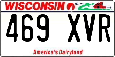 WI license plate 469XVR