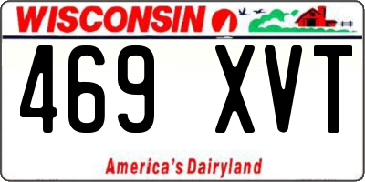 WI license plate 469XVT